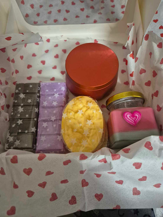 Candle and wax melt gift box